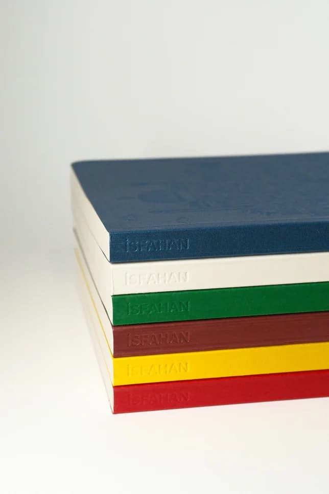 Isfahan Defter - Metalik Mavi