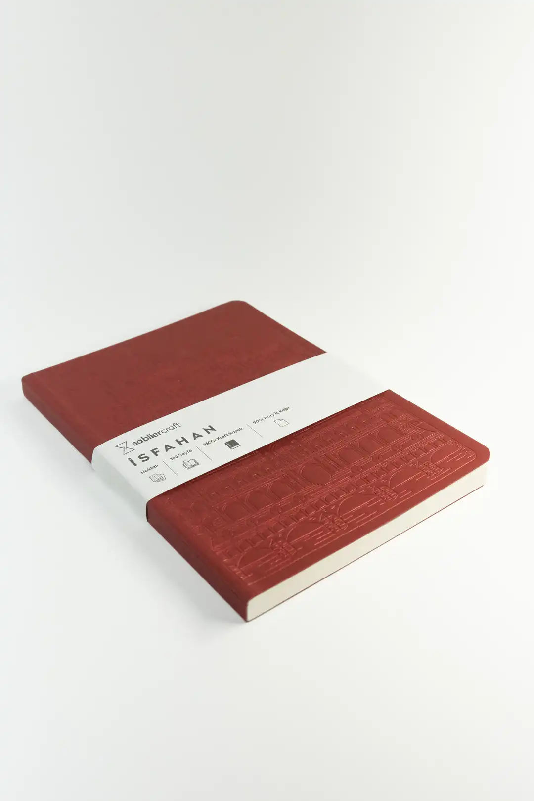 İsfahan Defter - Metalik Bordo