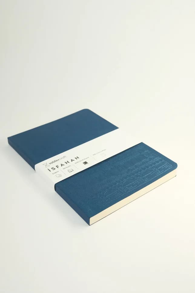 Isfahan Defter - Metalik Mavi